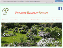 Tablet Screenshot of panazol-fleursetnature.fr